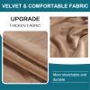 GAMUKAI 2 Pack Round Bar Stool Covers  Stretchable Round Vanity Stool Cover, Fits Diameter 16"-18",Washable & Non-Slip Seat Covers for Kitchen, Counter,Salon (Leather, X-Large) view 2