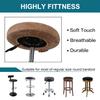 GAMUKAI 2 Pack Round Bar Stool Covers  Stretchable Round Vanity Stool Cover, Fits Diameter 16"-18",Washable & Non-Slip Seat Covers for Kitchen, Counter,Salon (Leather, X-Large) view 3
