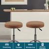 GAMUKAI 2 Pack Round Bar Stool Covers  Stretchable Round Vanity Stool Cover, Fits Diameter 16"-18",Washable & Non-Slip Seat Covers for Kitchen, Counter,Salon (Leather, X-Large) view 4