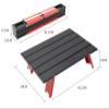 KIRANDY Folding Table, Outdoor Portable Aluminum Alloy Table, Super Small Tent Camping Table Coffee Table ( : Silver) view 3