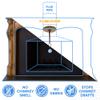 Flueblocker 10" Round Chimney Flue Plug  Chimney Wool Draft Stopper for Fireplace & Wood Stove  Reusable Flue Plug Excluder view 3