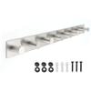 AJLTPA Coat Rack Wall Mounted, White Coat Hooks Screw in, Stainless Steel Door Hooks for Hanging Hat Towels Clothes, Hook Rail with 8 Round Hangers (Silver, 8 Hooks) view 1
