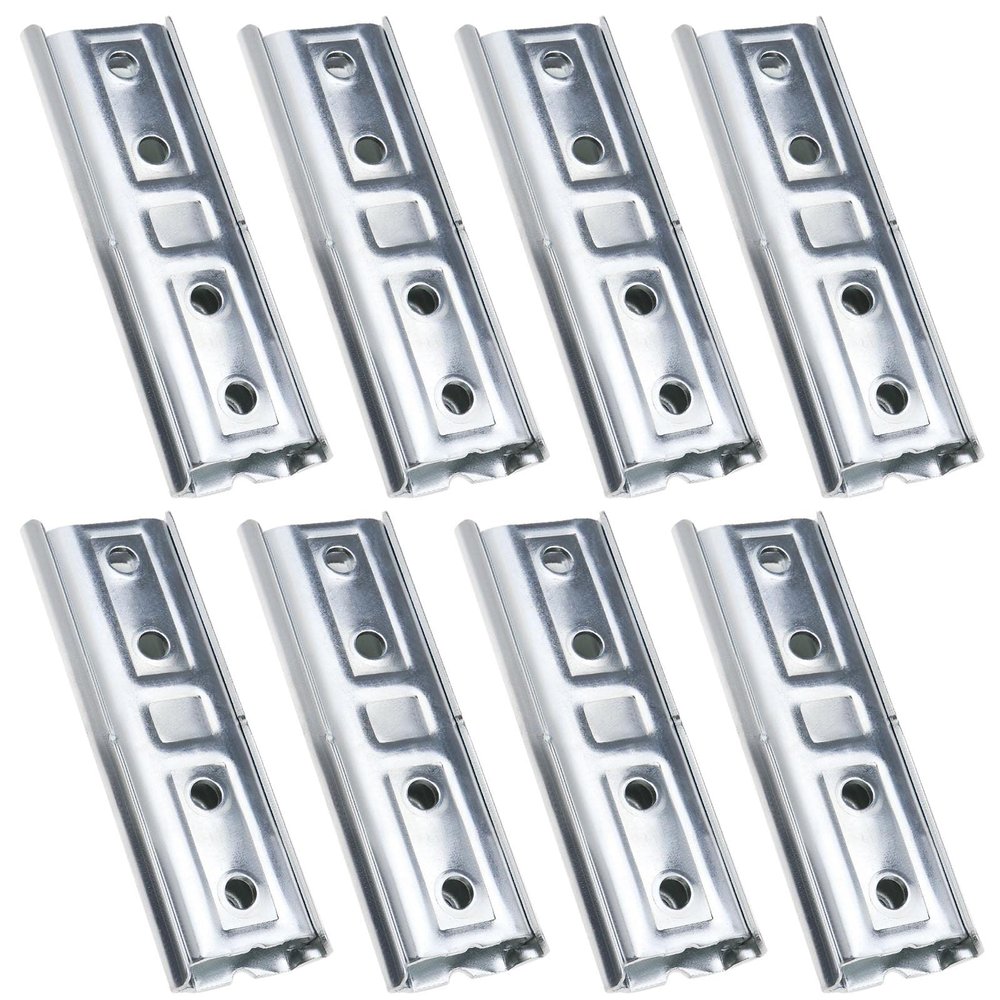 SING F LTD 8 Pairs Headboard Panel Wall Fixing Brackets Heavy Duty Interlocking Hangers Furniture Connector Metal Sectional Sofa Interlocking Connector for Sofa Bed