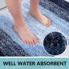 Arotive Microfiber Bathroom Rugs, Shaggy Soft and Absorbent Bath Rug, Non-Slip, Thick Plush Machine Washable Dry Bath Mats for Bathroom, Tub and Shower, 36x24, Blue, Rectangular view 3