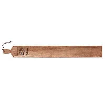 47th & Main Football Fans Gift Mango Wood Cheeseboard Serveware, Slider Server, A&M Aggies