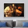 wall26 - The Incredulity of Saint Thomas by Caravaggio - Framed Canvas Print Wall Art Famous Painting Reproduction - 16"x24" White view 2