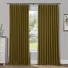 Frelement Blackout Thermal Insulated Curtains Indoor Pinch Pleat Curtains 84 Inch Length Noise Reduction Window Curtain Panels for Bedroom, Wheat, 84" W x 84" L, 2 Panels view 1