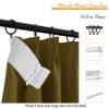 Frelement Blackout Thermal Insulated Curtains Indoor Pinch Pleat Curtains 84 Inch Length Noise Reduction Window Curtain Panels for Bedroom, Wheat, 84" W x 84" L, 2 Panels view 4