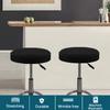 GAMUKAI 2 Pack Round Bar Stool Covers  Stretchable Round Vanity Stool Cover, Fits Diameter 16"-18", Elastic Hem Slipcover, Washable & Non-Slip Seat Covers for Kitchen, Counter, Salon (Black, X-Large) view 4