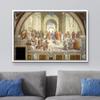 wall26 Framed Canvas Print Wall Art The School of Athens by Raphael People Historic Illustrations Fine Art Traditional Scenic Colorful Dark for Living Room, Bedroom, Office - 16"x24" White view 2