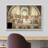 wall26 Framed Canvas Print Wall Art The School of Athens by Raphael People Historic Illustrations Fine Art Traditional Scenic Colorful Dark for Living Room, Bedroom, Office - 16"x24" White view 3