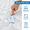 2 Pack Twin Mattress Pad Waterproof Mattress Protector, Quilted Twin Size Mattress Cover Fitted for Kids, Deep Pocket Mattress Protector Up to 14 inches, White (Cover Only) view 3