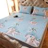 Foldable Cooling Mat with Pillowcase,Summer Latex Ice Silk Printed Mattress,Comfortably Cool Bed Cover for Summer Bedding Air Conditioned Mat-B 180x200cm(71x79inch) view 1