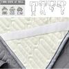 Foldable Cooling Mat with Pillowcase,Summer Latex Ice Silk Printed Mattress,Comfortably Cool Bed Cover for Summer Bedding Air Conditioned Mat-Grey 180x200cm(71x79inch) view 4