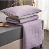 Foldable Cooling Mat with Pillowcase,Summer Latex Ice Silk Printed Mattress,Comfortably Cool Bed Cover for Summer Bedding Air Conditioned Mat-Purple 180x200cm(71x79inch) view 4