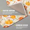 Autumn Fall Dish Drying Mat for Kitchen Counter Watercolor Pumpkin Maple Leaves Drying Mat 16 x 18 Inch with Absorbent Reversible Microfiber Dish Drying Pad Dish Rack Drainer Mat for Coffee Bar view 3