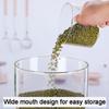 Aocay Rice Dispenser Glass with Wooden Stand, Home Cereal Dispenser Jars for Kitchen Flour Sugar Grain Ground, Food Storage Container Set, Fits Your Pantry(Color:7.5L) view 2