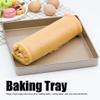 11X11X1.2in Baking Oven Tray Non Stick Square Baking Pan Non Stick Coating Cooking and Roasting Bakeware for Oven Roasting Meat Bread Battenberg Pizzas Pastries(Golden) view 4