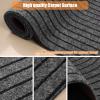 Weidear Hallway Runner Rug with Rubber Backing, Laundry Room Rug Non Slip, Washable Outdoor Indoor Rug Carpet Runner, Customized Area Rugs Mat for Entryway, Balcony, Deck-2FT x 77FT, Gray Stripe view 4