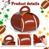 TaoBary 36 Pack Football Treat Boxes Football Goodie Boxes 3 x 3 x 3.5 Inches Sports Party Favors for Sports Theme Birthday Party Supplies Gift view 3