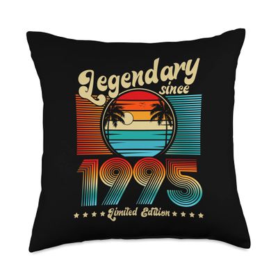 27 Birthday Legendary Since 1995 Throw Pillow