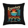 27 Birthday Legendary Since 1995 Throw Pillow view 1