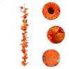 DECHOUS Artificial Maple Leaf Rattan Vine Decor Fake Maple Leaf Pendant for Thanksgiving Home Decorations Rustic Autumn Garland Lifelike Fall Accents for Festive Events view 2