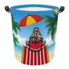 MALIHONG Collapsible Laundry Basket with Handle Summer Watermelon Lovely Cocker Spaniel Dog Print Storage Laundry Hamper Toy Organizer Foldable Washing Bin Dirty Clothes Laundry Bag for Bedroom view 1