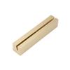 HNGSON Rectangular Name Place Card Holders Brass Table Number Stand Card Holder 80mm Length,for Menu,Acrylic Sign,Wedding,Party view 1