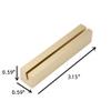 HNGSON Rectangular Name Place Card Holders Brass Table Number Stand Card Holder 80mm Length,for Menu,Acrylic Sign,Wedding,Party view 2