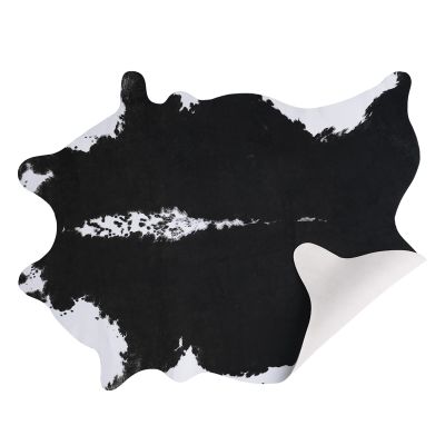 AROGAN Faux Cow Hide Rug, Premium Cow Print Rug Animal Area Rug for Western Boho Decor, Cowhide for Bedroom, Living Room, Cute Decor Black and White, 2.3 x 3.6 Feet