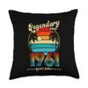 61 Birthday Legendary Since 1961 Throw Pillow view 1