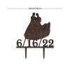 Bride Two Girl Silhouette Wedding Cake Topper Hers And Hers Custom Wedding Cake Decoration LGBT Silhouette Toppers Lesbian Bride And Bride Cake Toppers for Wedding Mrs And Mrs Cake Topper Wood view 2