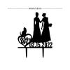 Mrs And Mrs Lesbians Cake Topper Bride & Bride Rustic Cake Topper Lesbian Couple Silhouette Wedding Cake Topper with Shiba One size w3c6b41jk9w0 0 view 2
