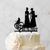 Mrs And Mrs Lesbians Cake Topper Bride & Bride Rustic Cake Topper Lesbian Couple Silhouette Wedding Cake Topper with Shiba One size w3c6b41jk9w0 0 view 3