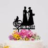 Mrs And Mrs Lesbians Cake Topper Bride & Bride Rustic Cake Topper Lesbian Couple Silhouette Wedding Cake Topper with Shiba One size w3c6b41jk9w0 0 view 4