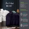 9.8 NEWTON Premium Quilted All Season Down Alternative Comforter 1000-TC 100% Microfiber Cotton with Corner Tabs Eastern King Size Quilt Set Bedspread 128x120 Solid/Plain Comforter Set view 4