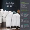 9.8 NEWTON Premium Quilted All Season Down Alternative Comforter 1000-TC 100% Microfiber Cotton with Corner Tabs Eastern King Size Quilt Set Bedspread 128x120 Solid/Plain Comforter Set view 3