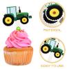 BESTOYARD 42pcs Construction Theme Cupcake Toppers, Excavator Cake Decorations for Construction Themed Party Supplies Boys Birthday Party, Paper Cake Topper Set view 4