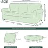 XVBVS Stretch Sofa Cover with Separate Backrest Cover and Seat Cushion Cover, Soft Spandex Jacquard Sofa Slipcover with Elastic Band for Living Room (Color : Denim Blue, Size : 3 Seater(185-235cm)) view 4