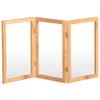 2 ft. Short Clear Plastic Partition Natural 3 Panel view 2