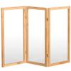 3 ft. Short Clear Plastic Partition Natural 3 Panel view 2