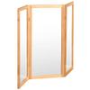 3 ft. Short Clear Plastic Partition Natural 3 Panel view 3