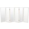 4 ft. Short Clear Plastic Partition White 6 Panel view 1