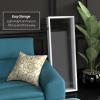 4 ft. Short Clear Plastic Partition White 6 Panel view 4
