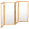 3 ft. Short Clear Plastic Partition Natural 4 Panel view 3