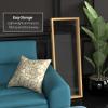 4 ft. Short Clear Plastic Partition Natural 3 Panel view 4