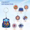 GFBIND 24 Pieces Dart War Keychain Party Favors Silicone Birthday Decorations Soft Dart War Themed Keychains for Soft Theme Party Supplies Favors, 8 Styles view 2