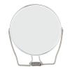 Dioche Double Sided Vanity Mirror, 360 Degree Rotation Aluminum Frame Vanity Mirror with Stainless Steel Stand for Dressing Table, Desk, Bathroom, Bedroom, Silver view 4