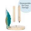 Elanze Designs Turtle Ocean Wave 12 inch Resin and Wood Paper Towel Holder view 4